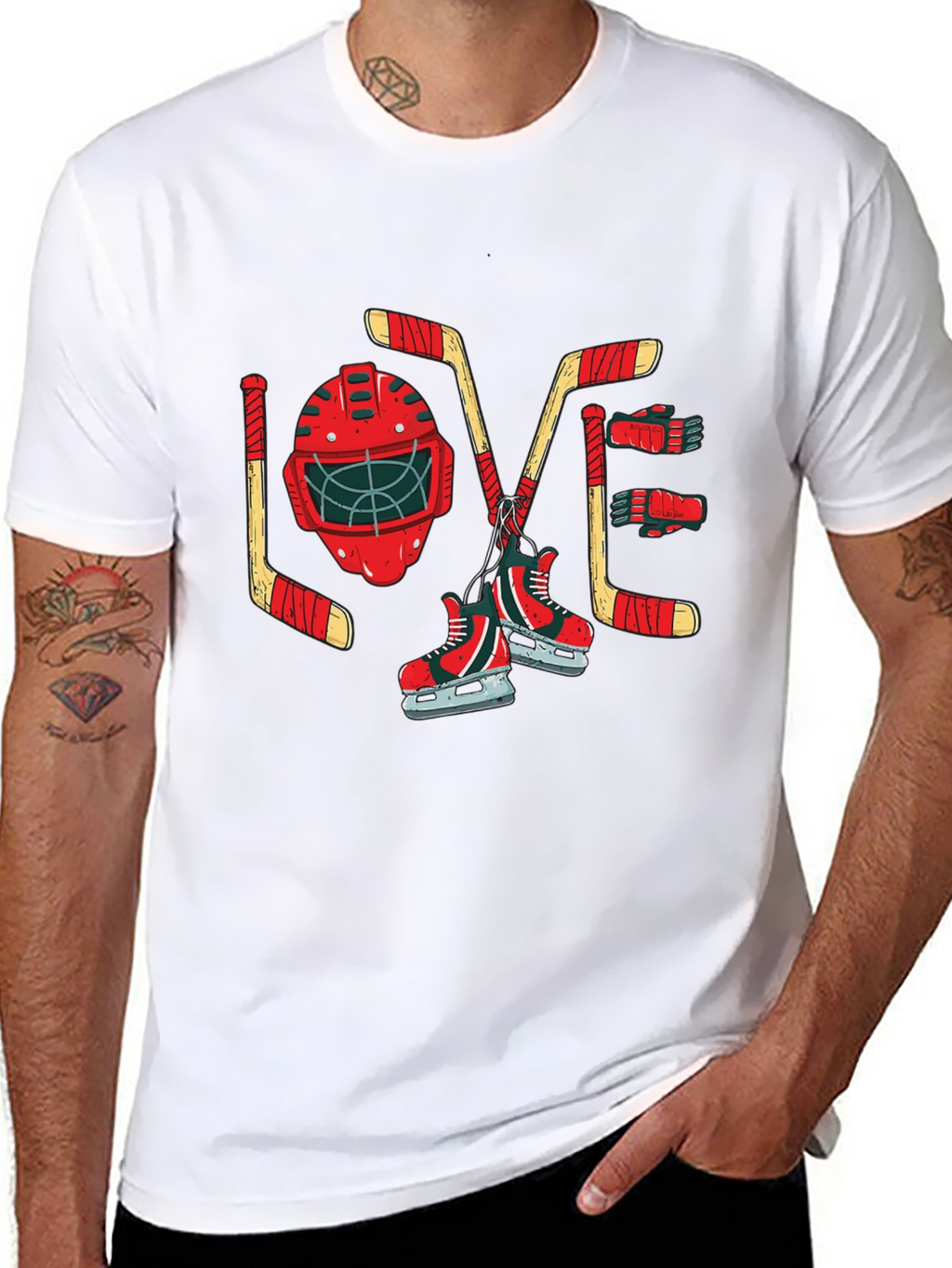 Hockey Love Graphic T-Shirt