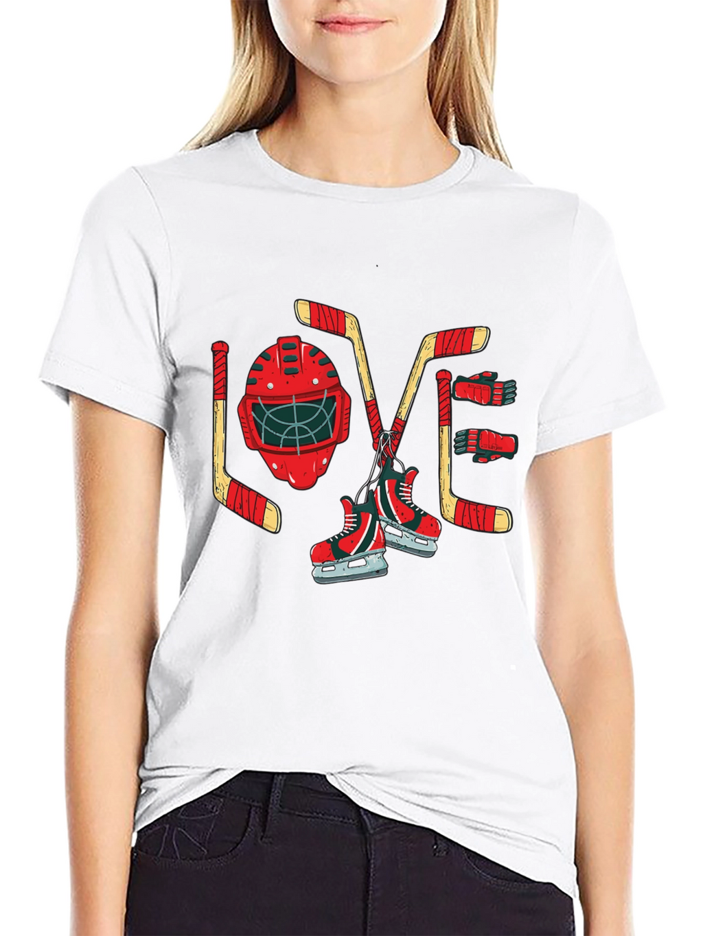 Hockey Love Graphic T-Shirt