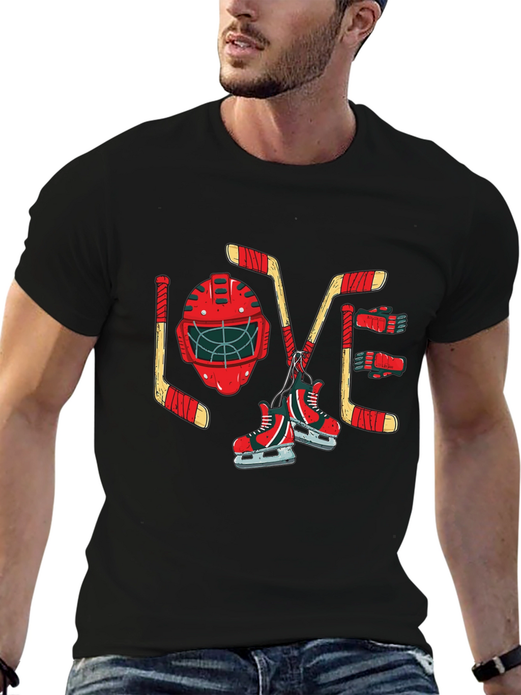 Hockey Love Graphic T-Shirt