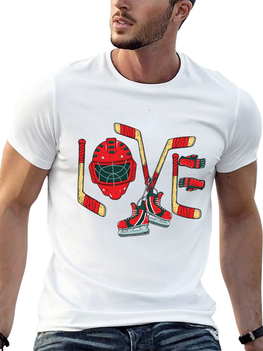 Hockey Love Graphic T-Shirt