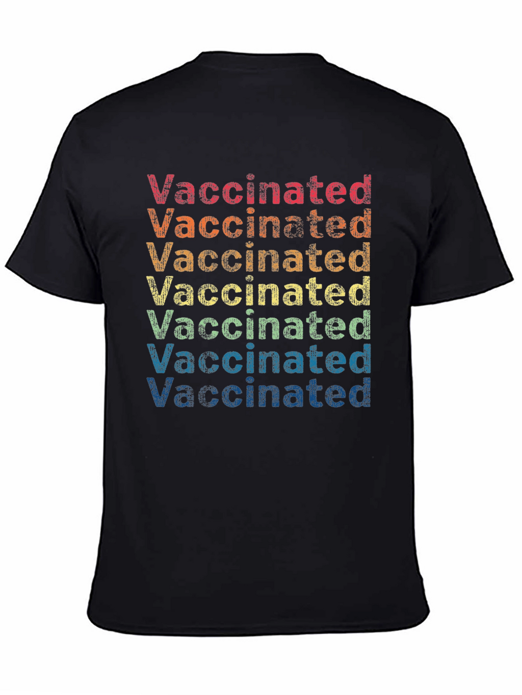 Retro Vaccinated Rainbow T-Shirt