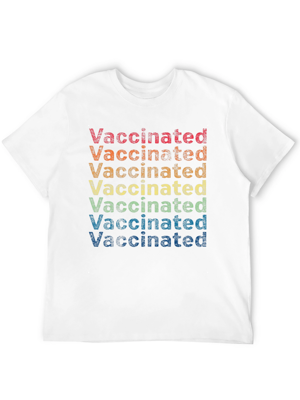 Retro Vaccinated Rainbow T-Shirt