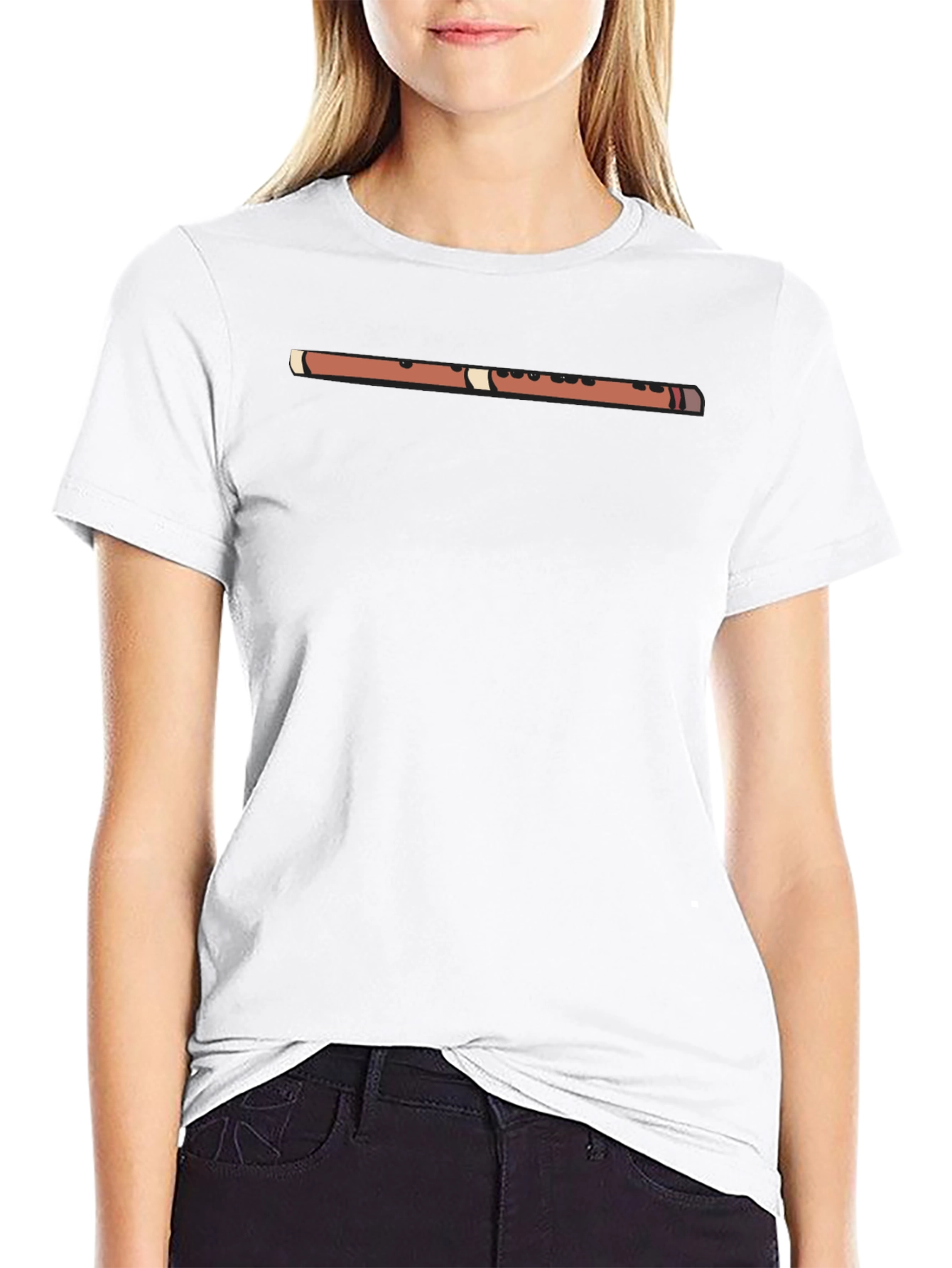 Musical Flute T-Shirt - Black