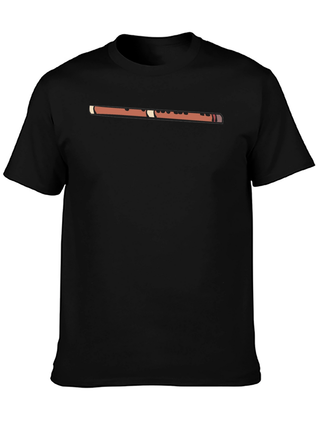 Musical Flute T-Shirt - Black