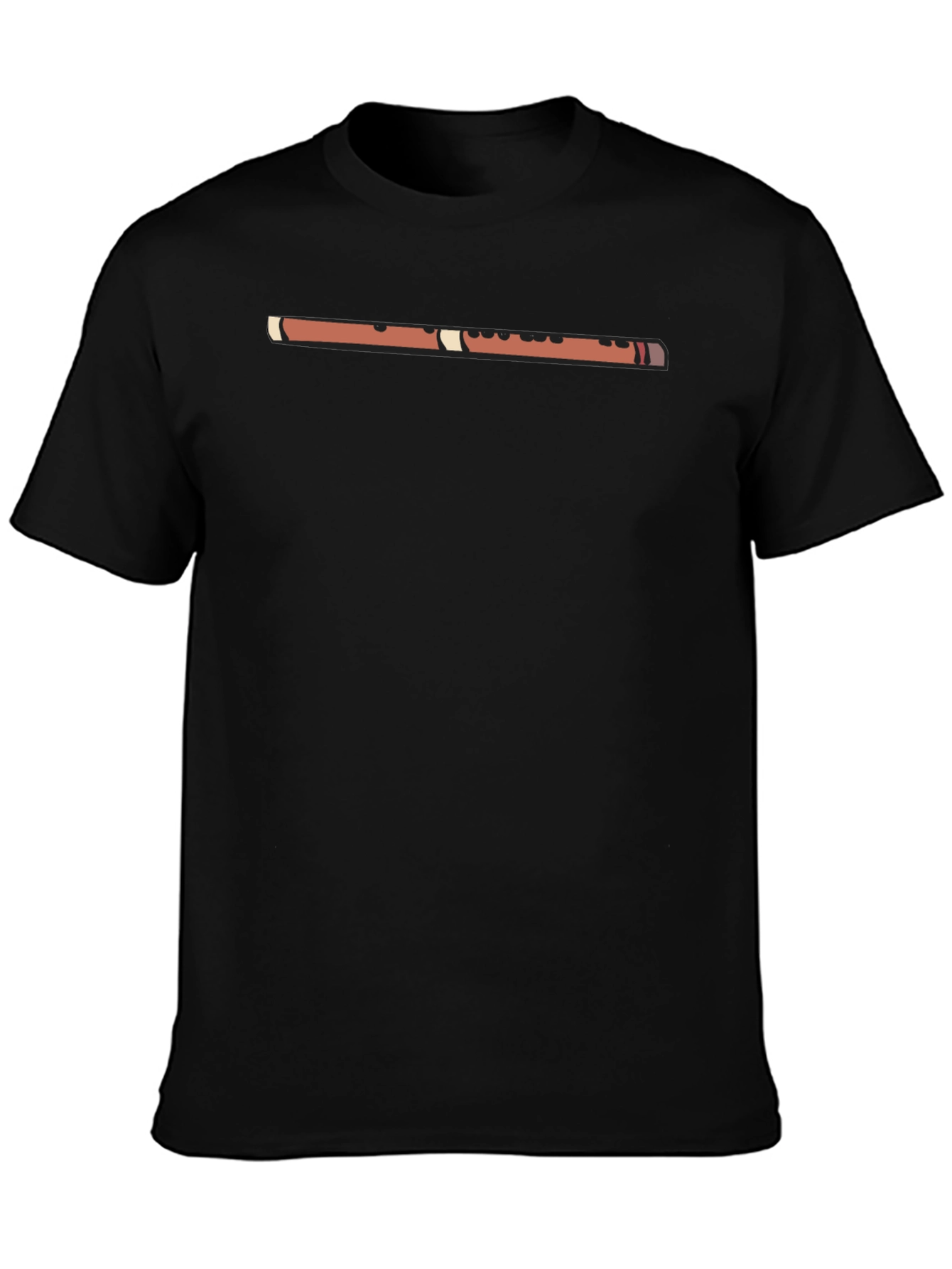 Musical Flute T-Shirt - Black
