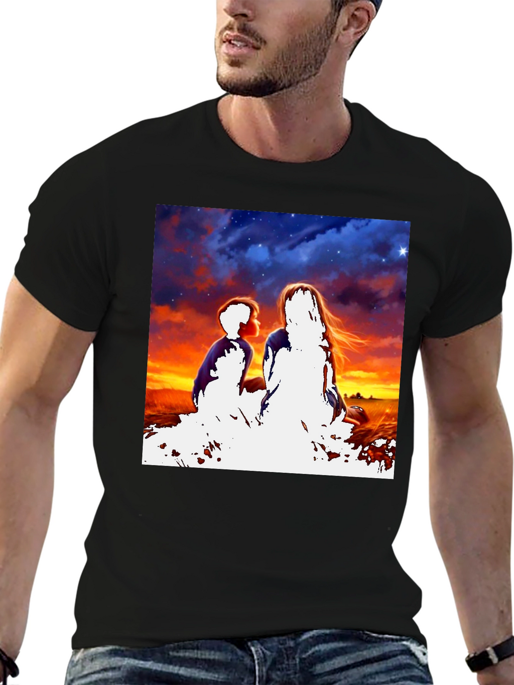 Sunset Silhouette Graphic Tee
