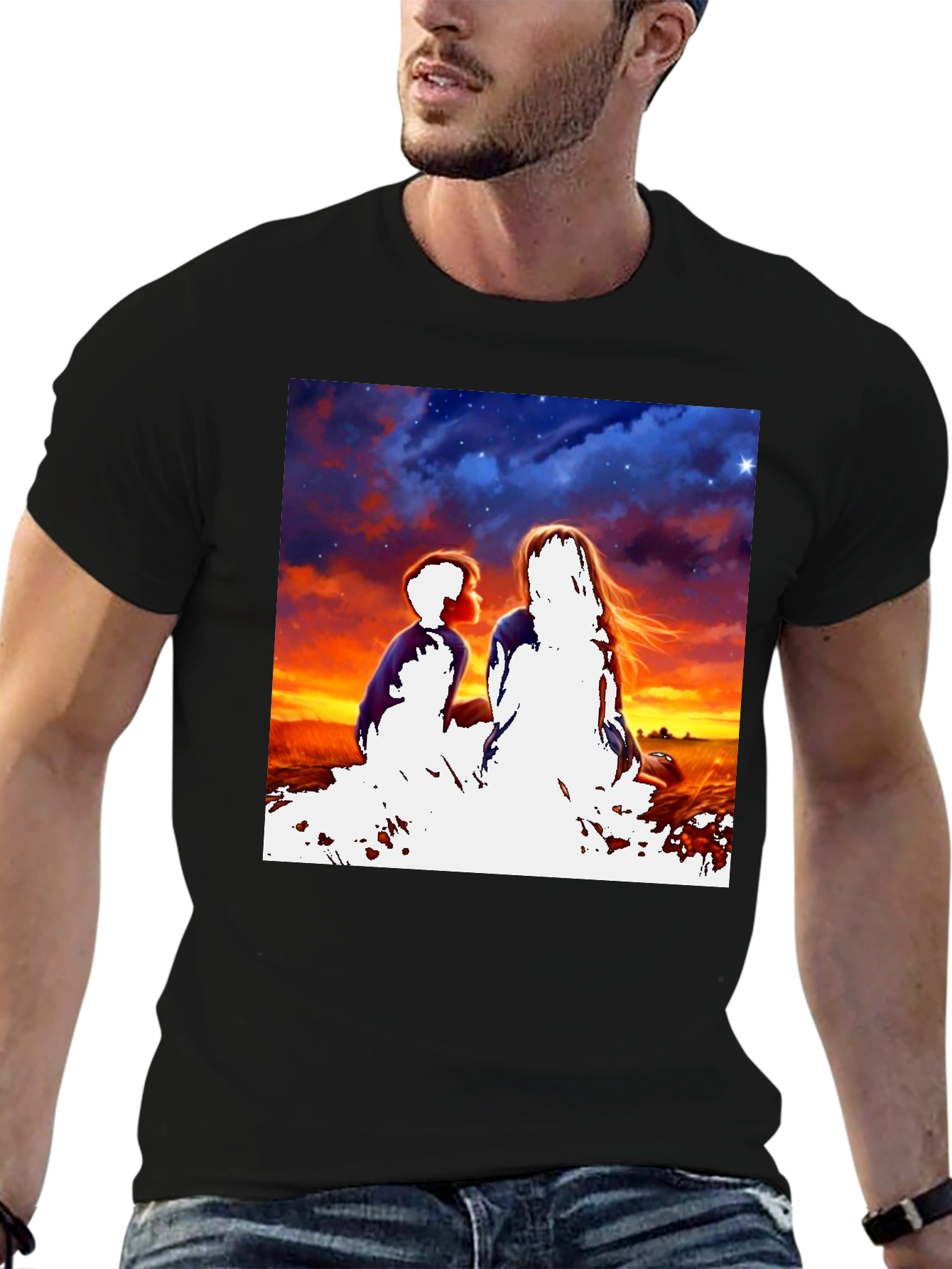 Sunset Silhouette Graphic Tee