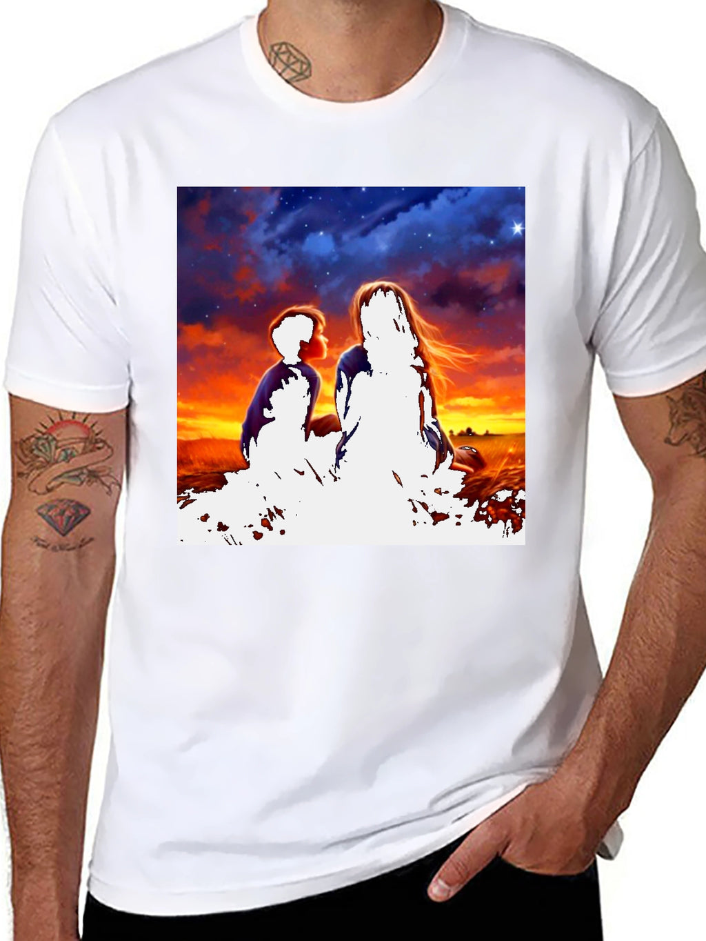 Sunset Silhouette Graphic Tee