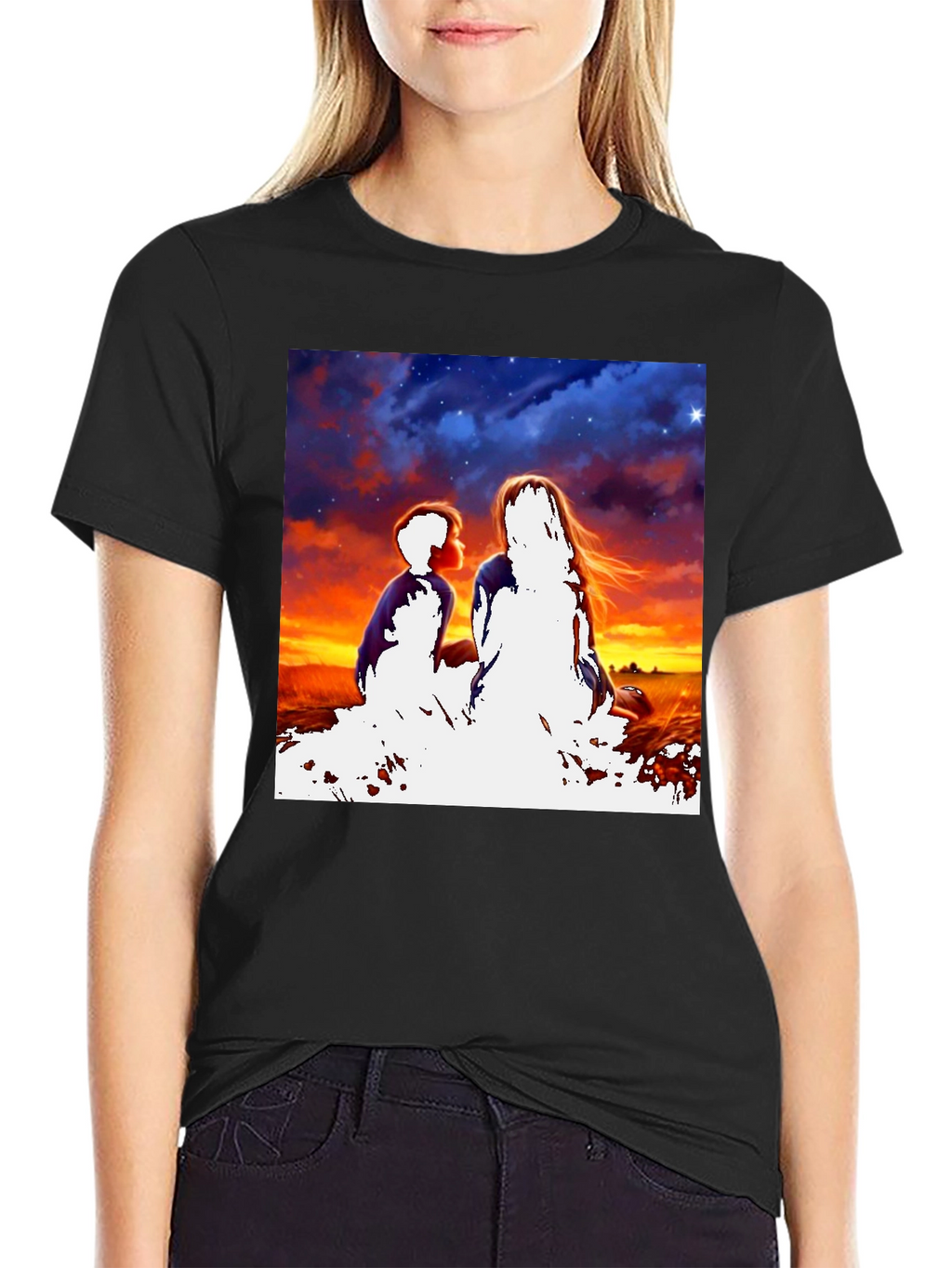 Sunset Silhouette Graphic Tee