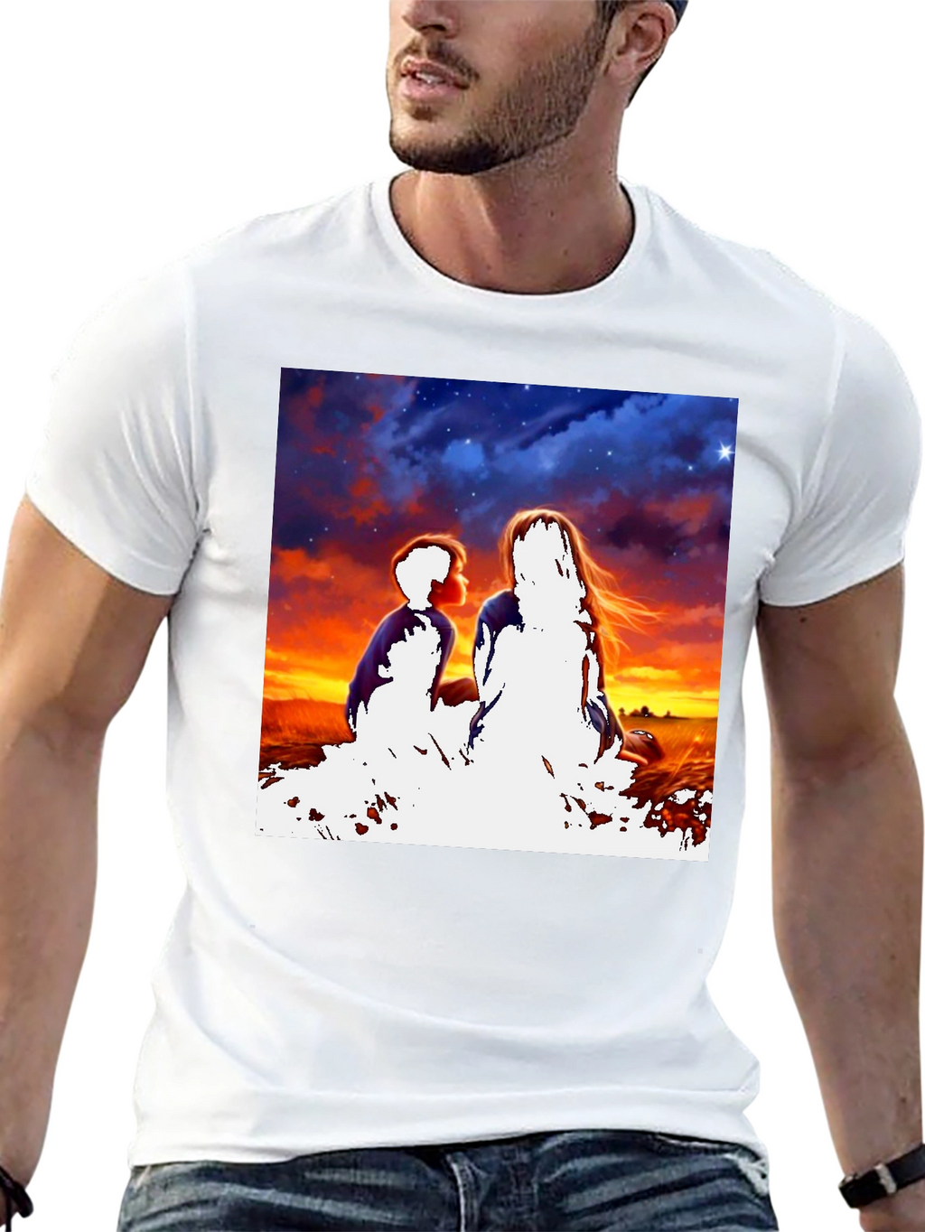 Sunset Silhouette Graphic Tee