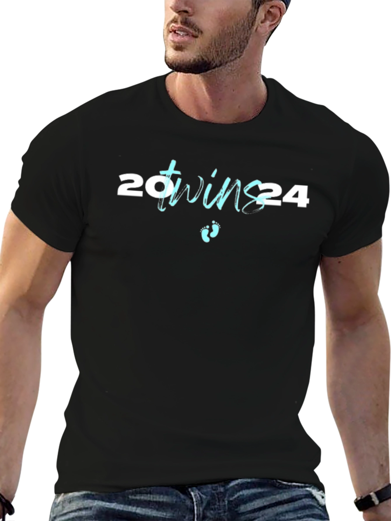 Twins 2024 T-Shirt New Baby Twins Announcement Tee
