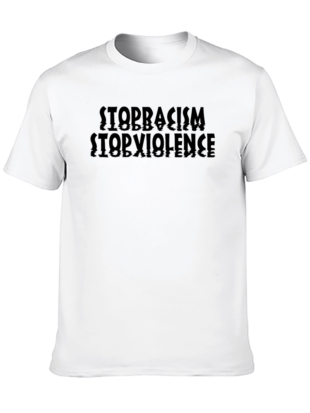 Stop Racism Stop Violence Graphic T-Shirt