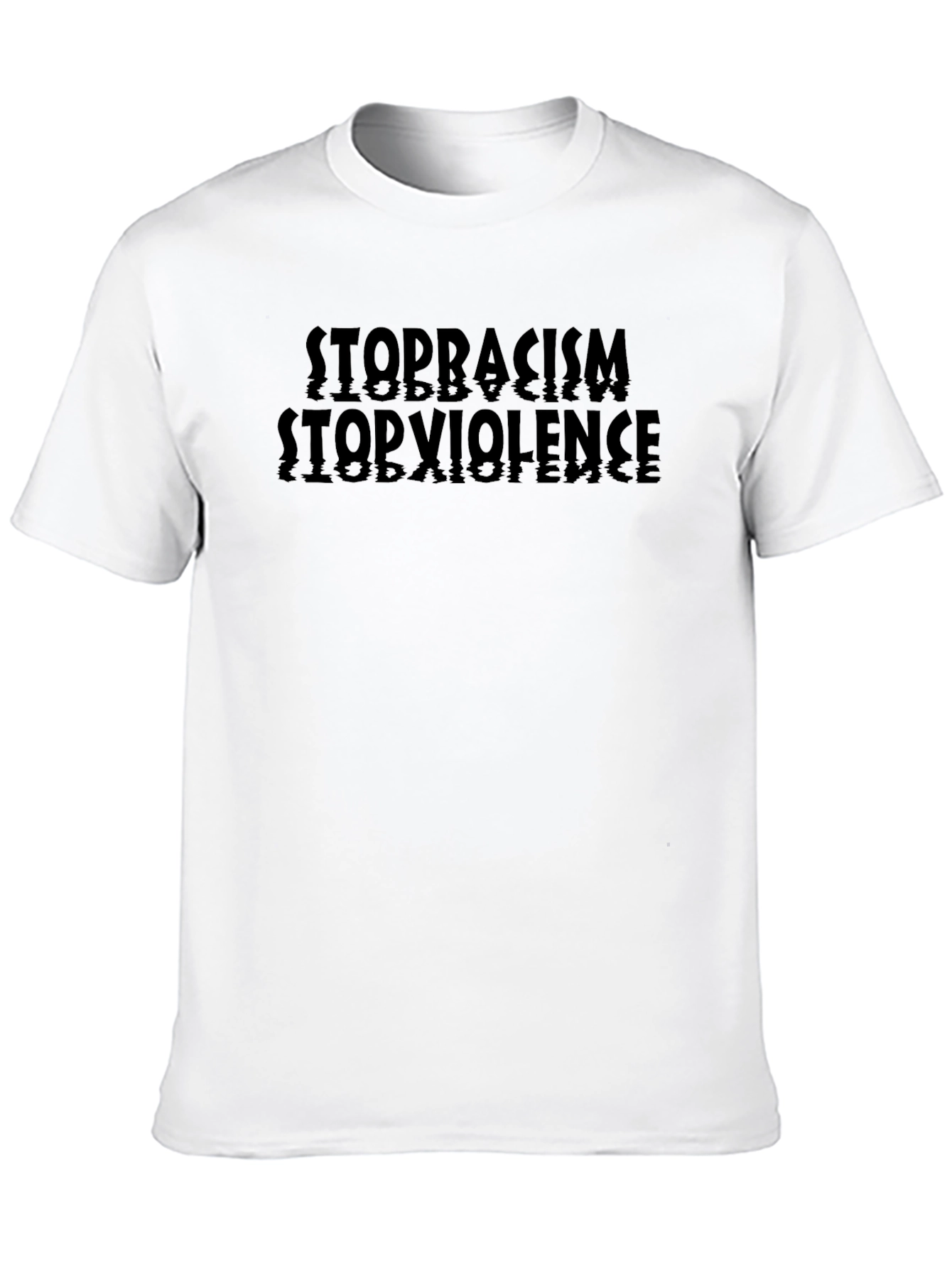 Stop Racism Stop Violence Graphic T-Shirt