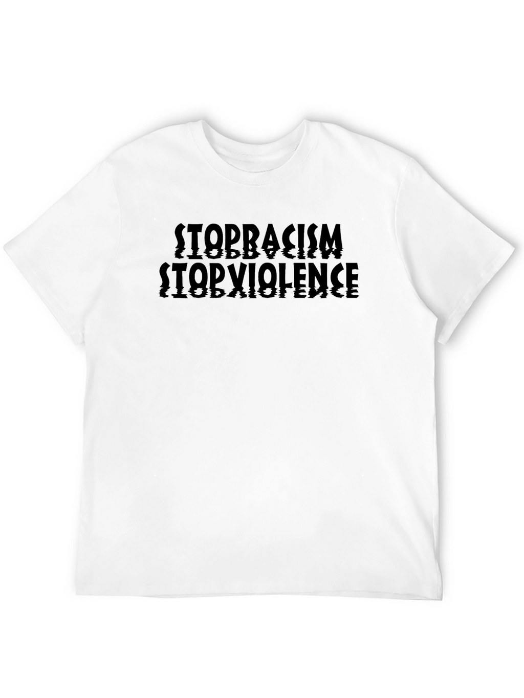 Stop Racism Stop Violence Graphic T-Shirt