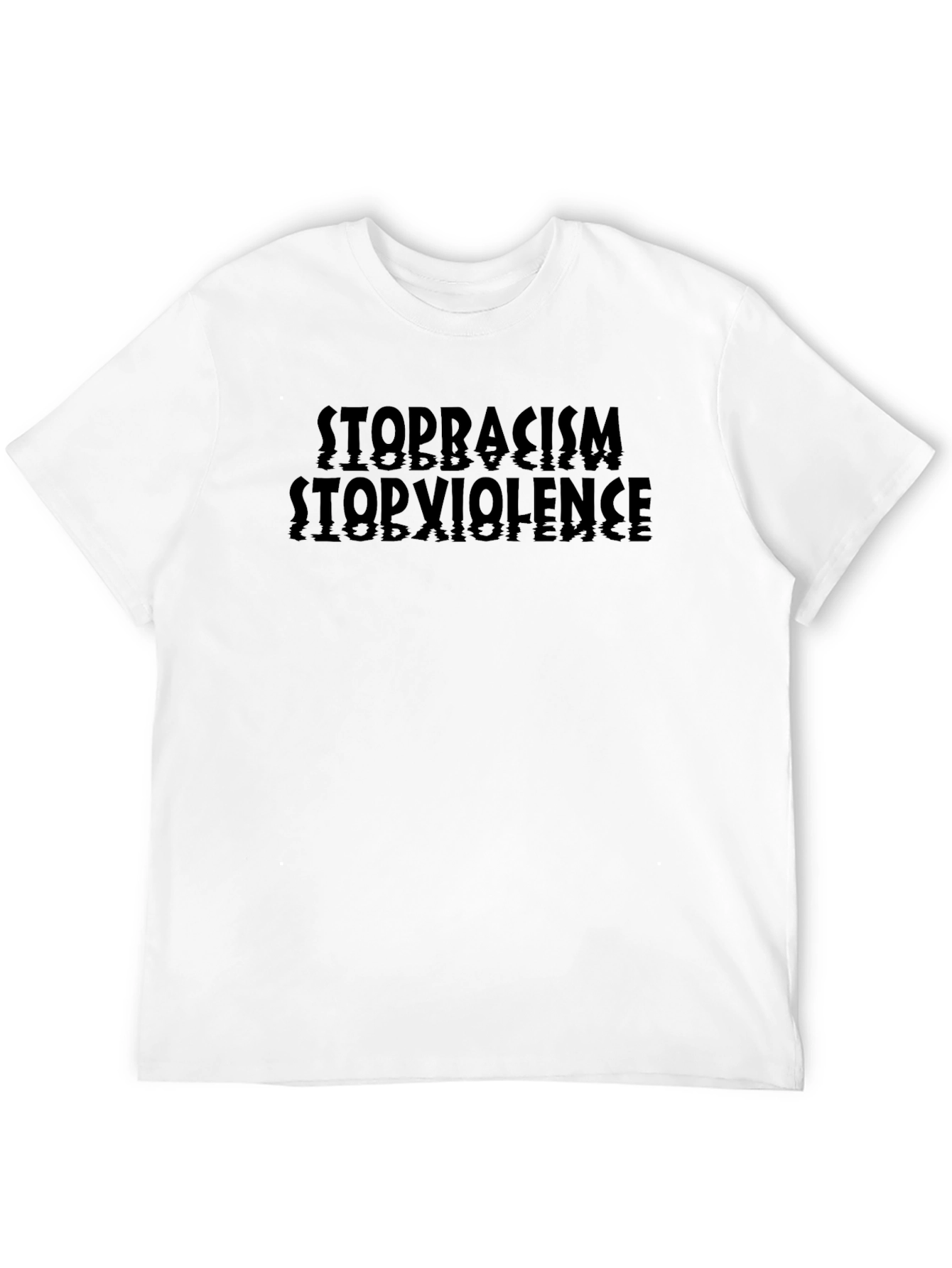 Stop Racism Stop Violence Graphic T-Shirt