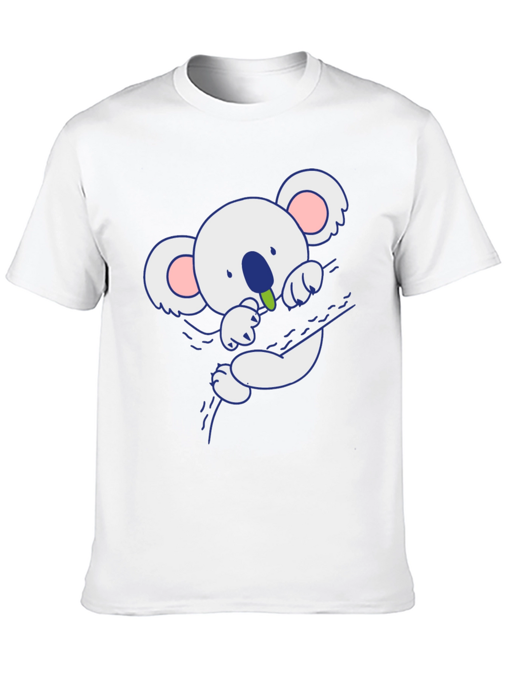 Cute Koala Bear Graphic T-Shirt - Black