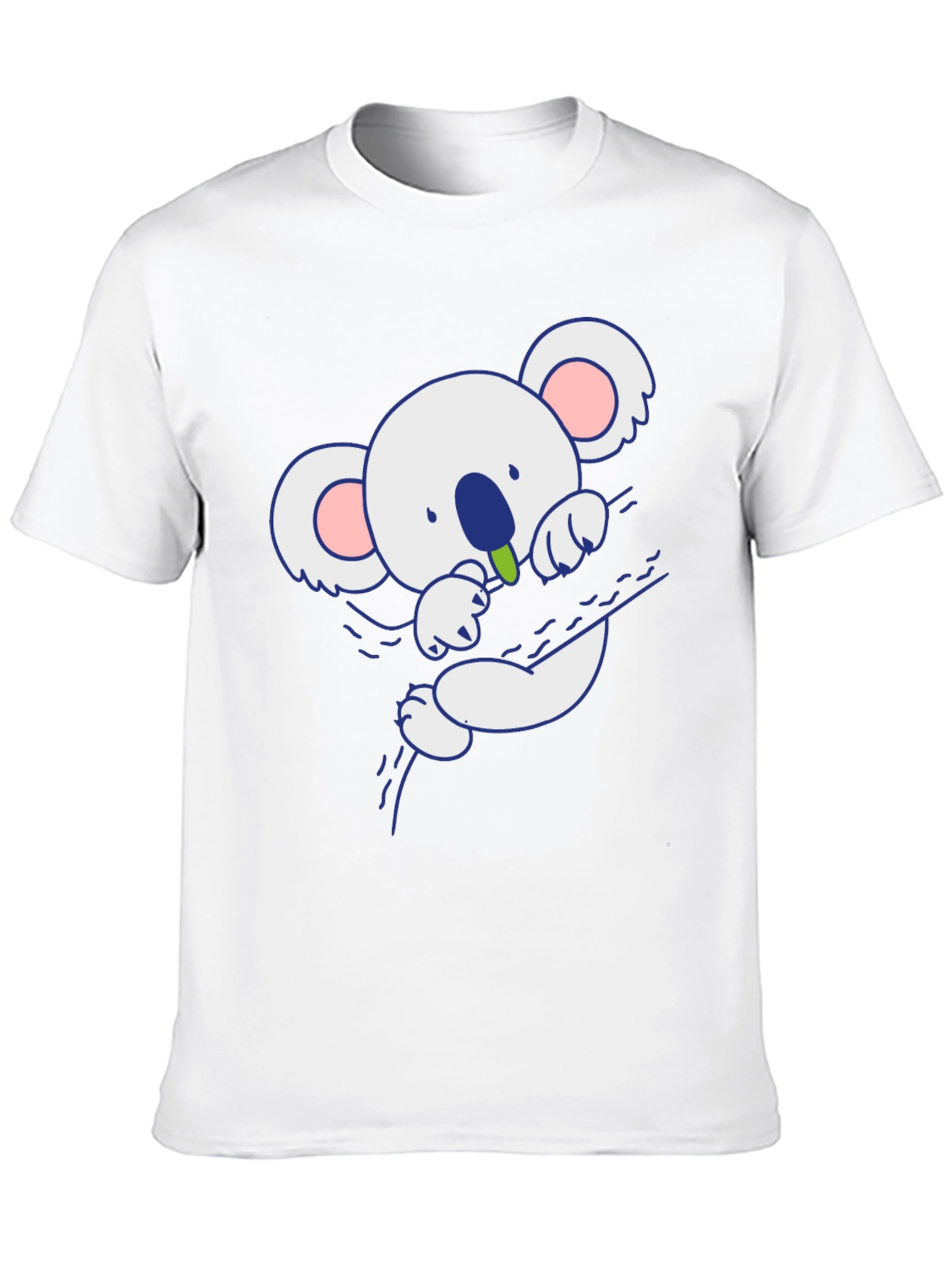 Cute Koala Bear Graphic T-Shirt - Black