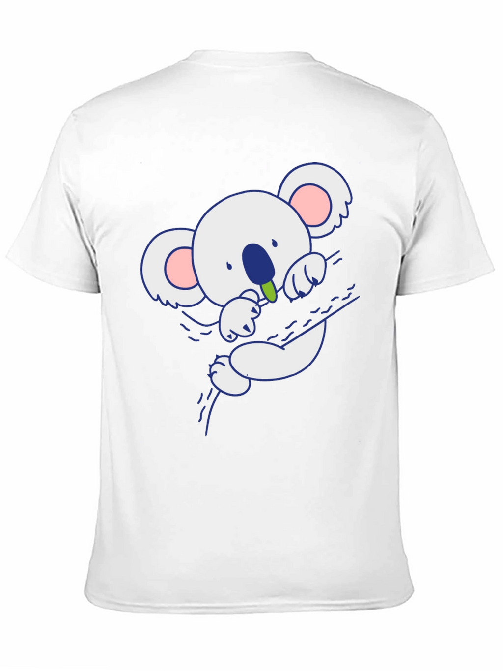 Cute Koala Bear Graphic T-Shirt - Black