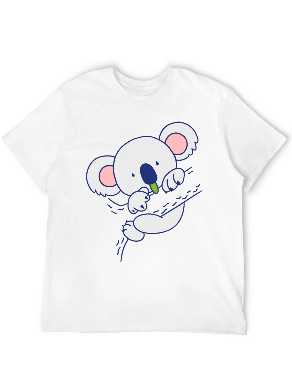Cute Koala Bear Graphic T-Shirt - Black