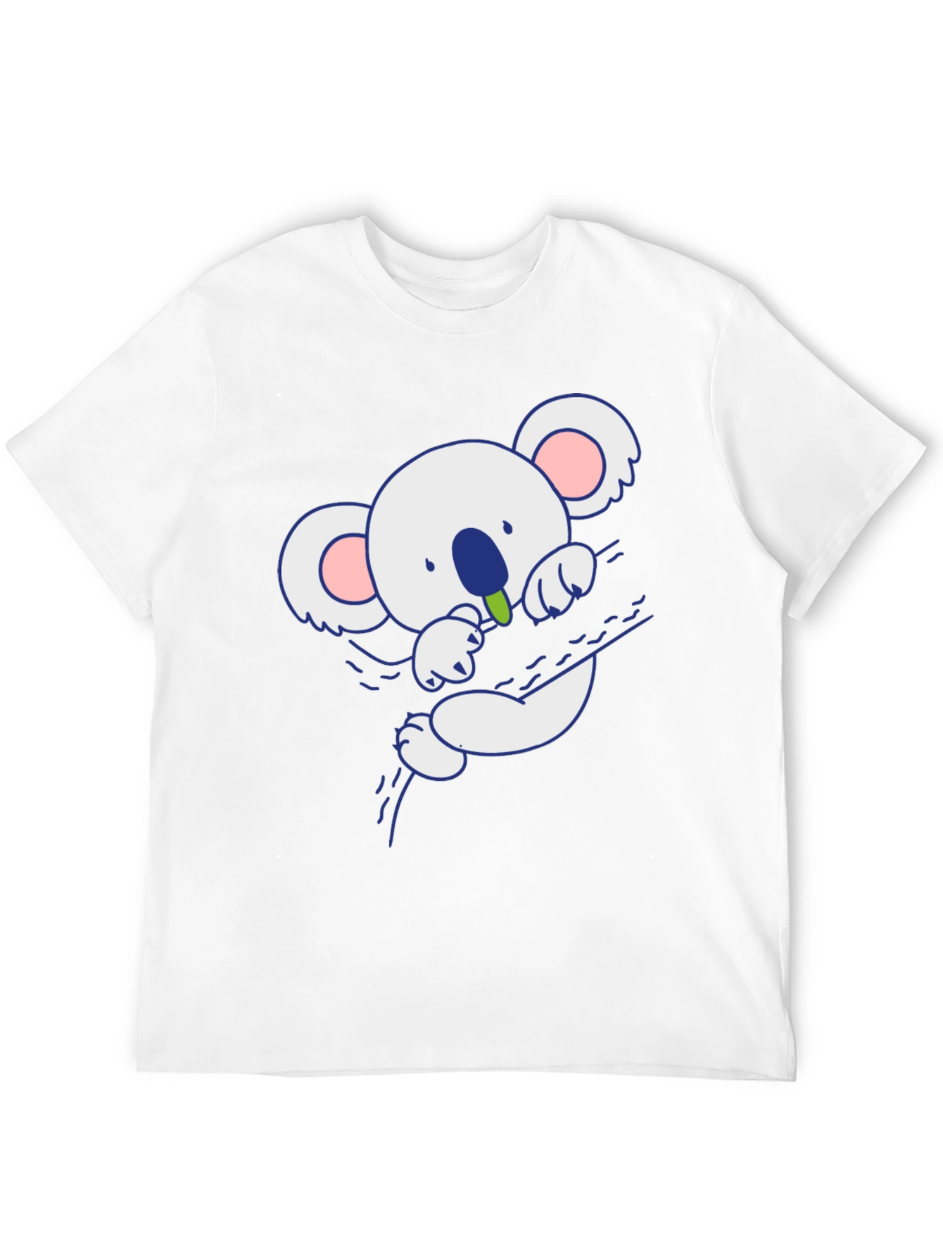 Cute Koala Bear Graphic T-Shirt - Black
