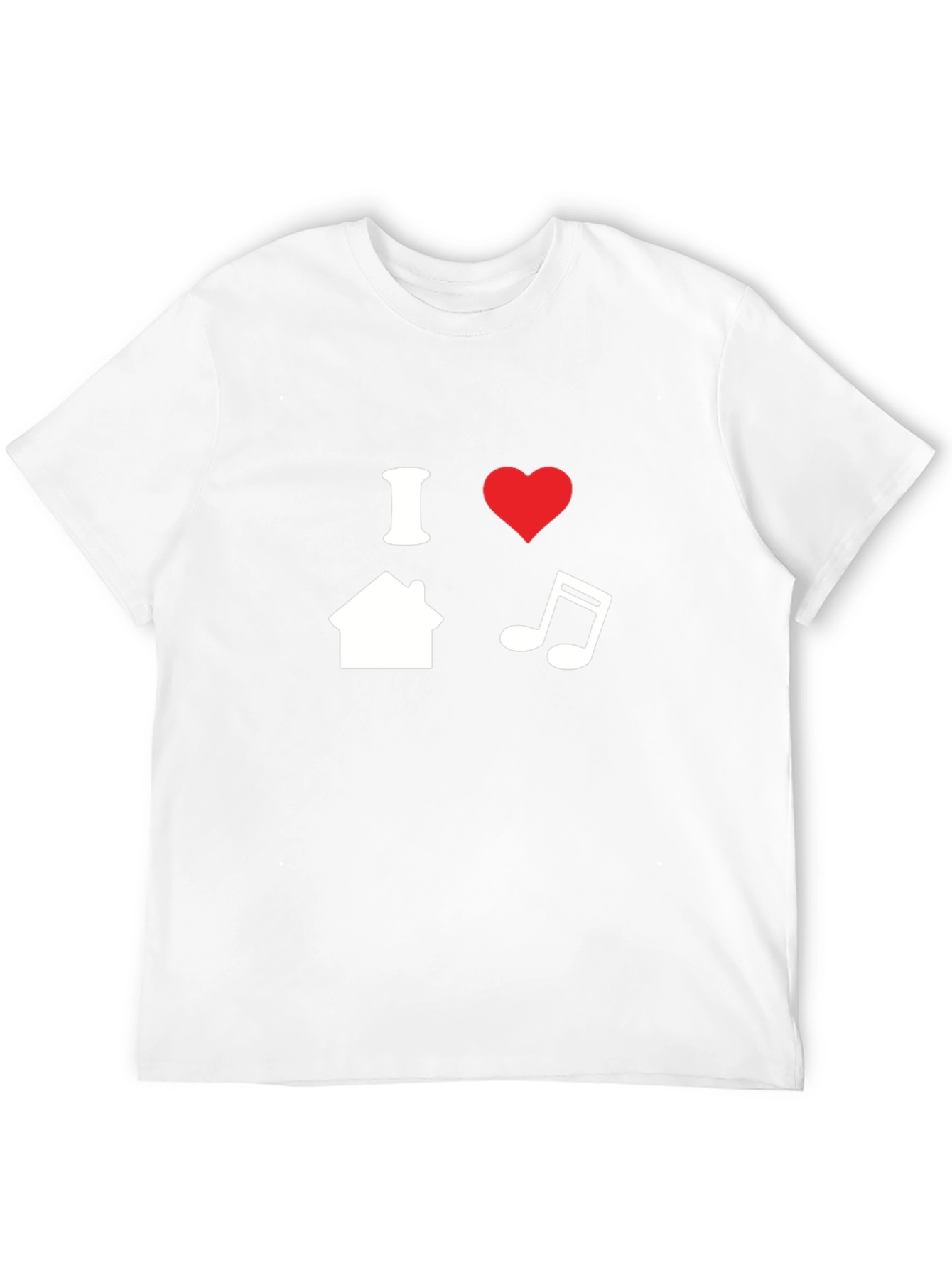 I Love House Music T-Shirt - Black Graphic Tee