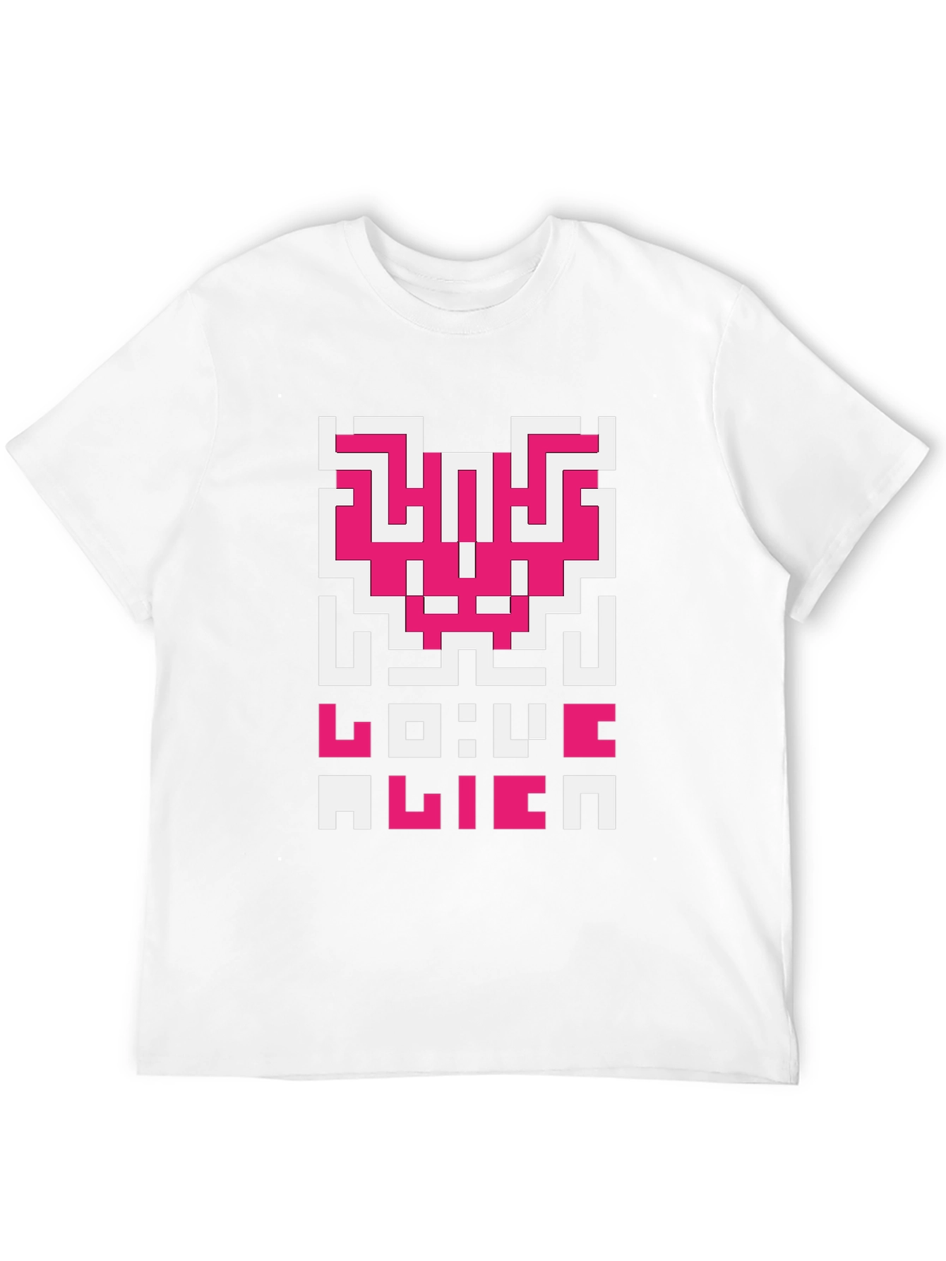 Love Alien Retro Graphic T-Shirt