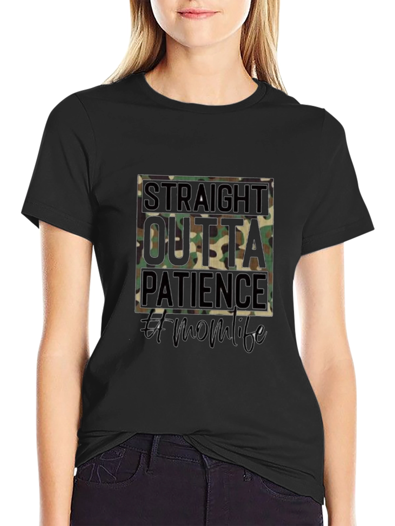 Straight Outta Patience Mom Life T-Shirt