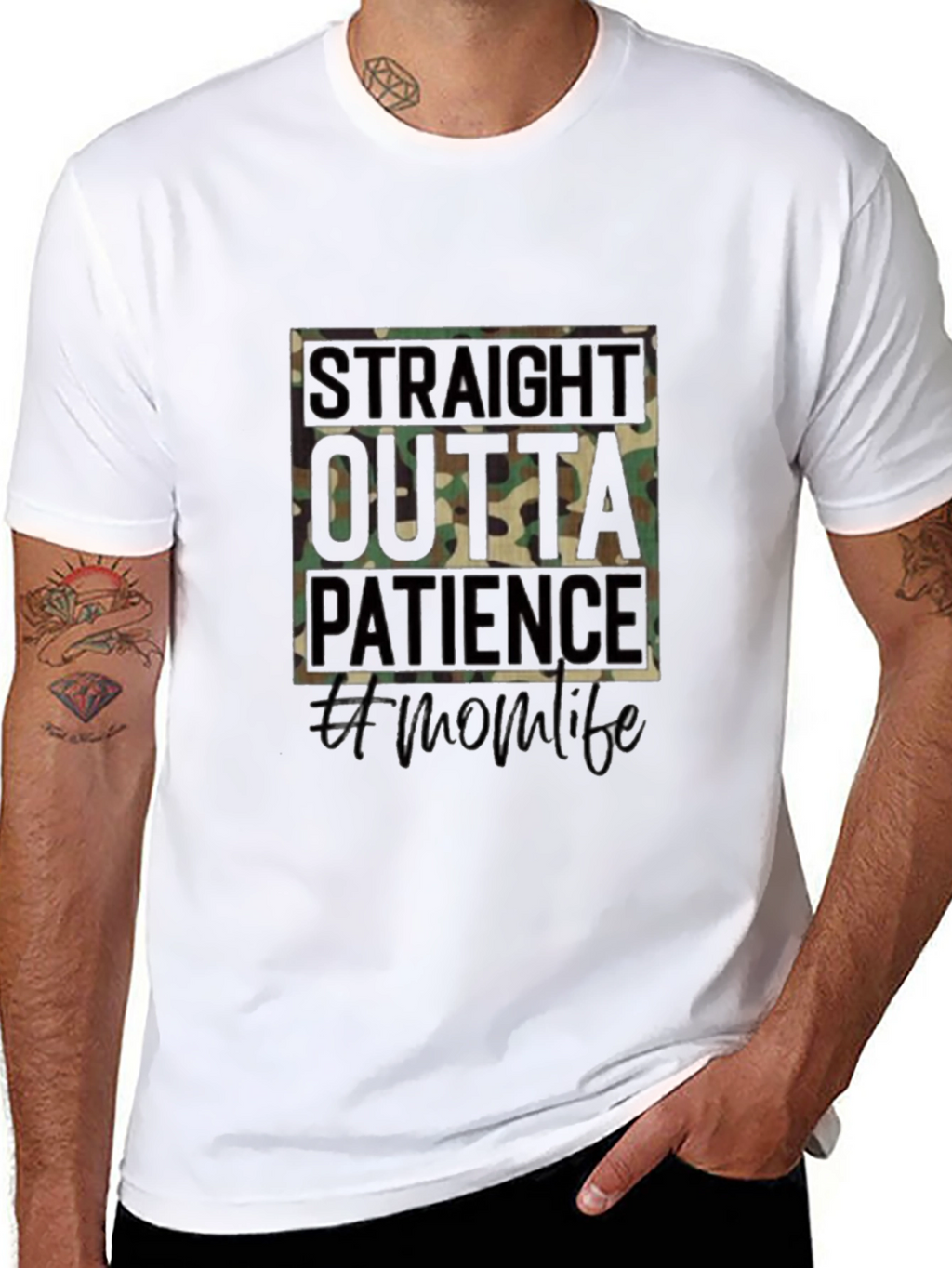 Straight Outta Patience Mom Life T-Shirt