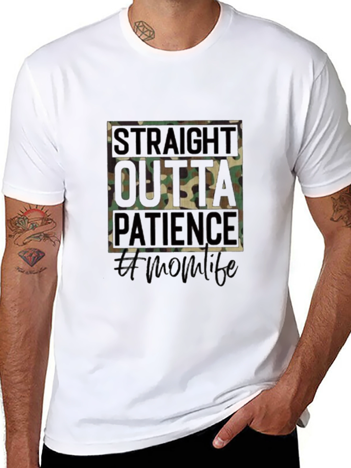 Straight Outta Patience Mom Life T-Shirt