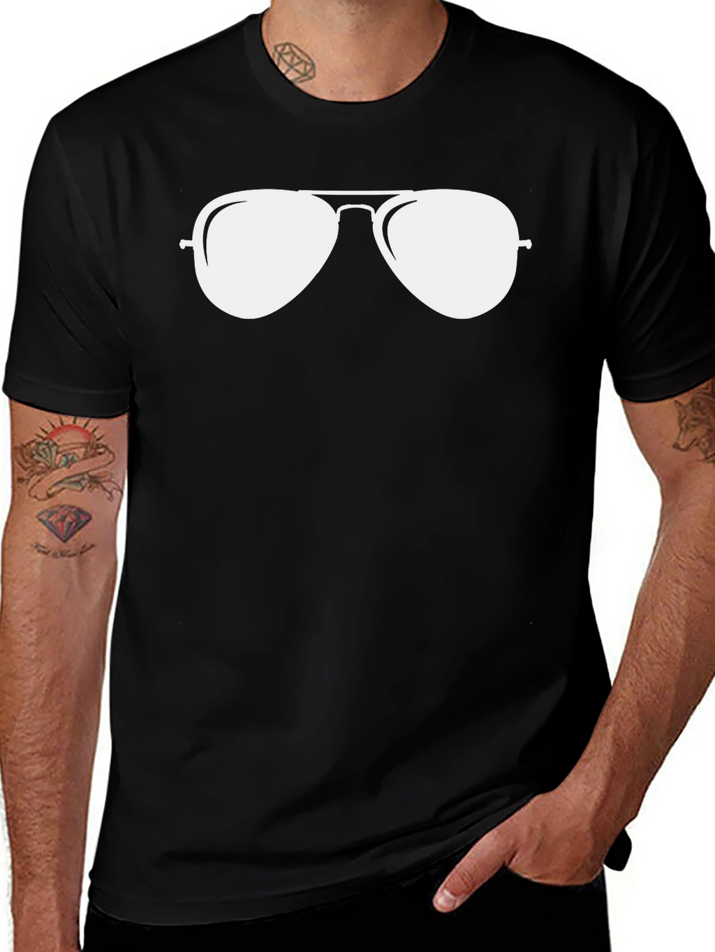 Cool Aviator Sunglasses Graphic T-Shirt