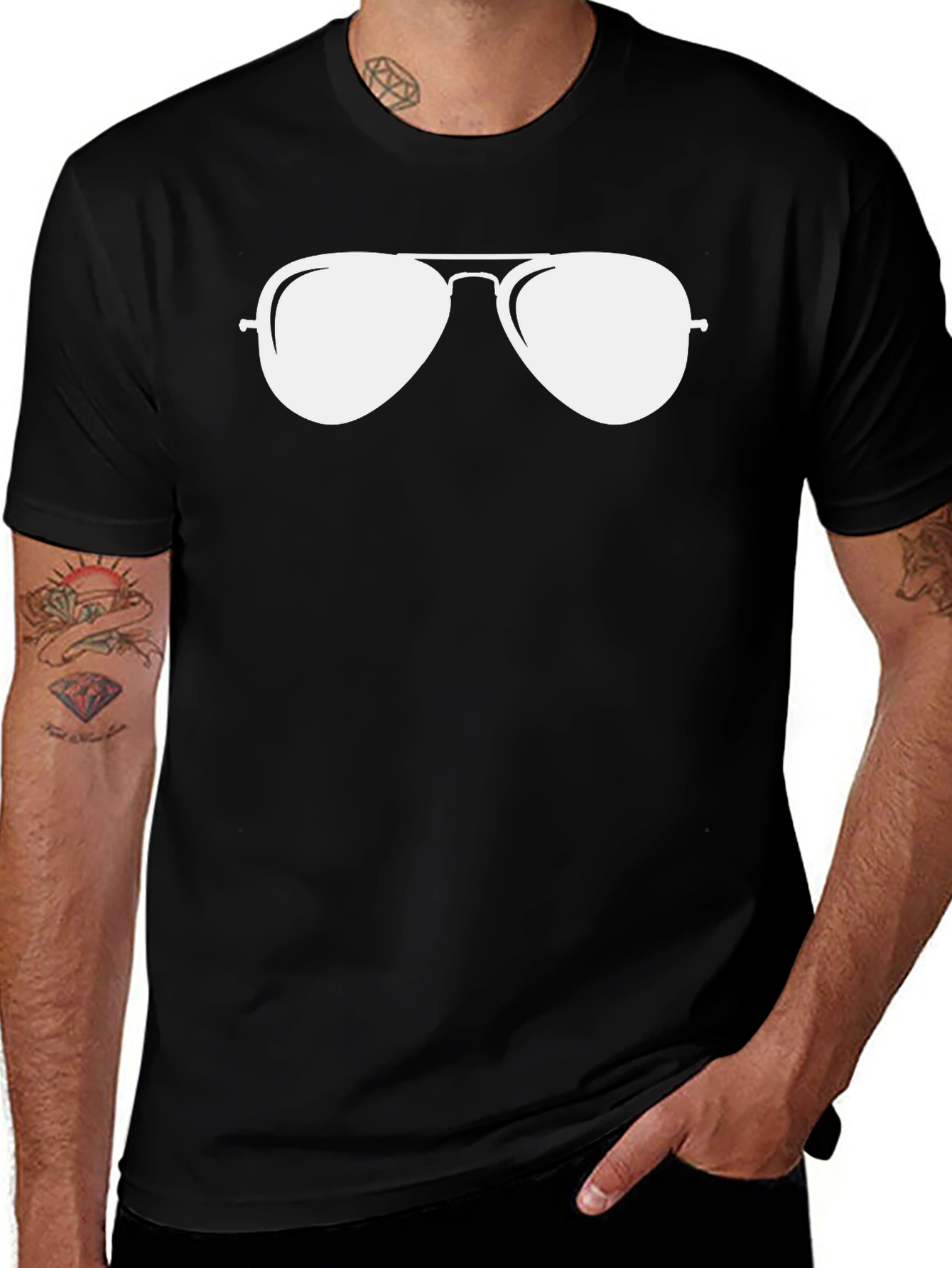 Cool Aviator Sunglasses Graphic T-Shirt