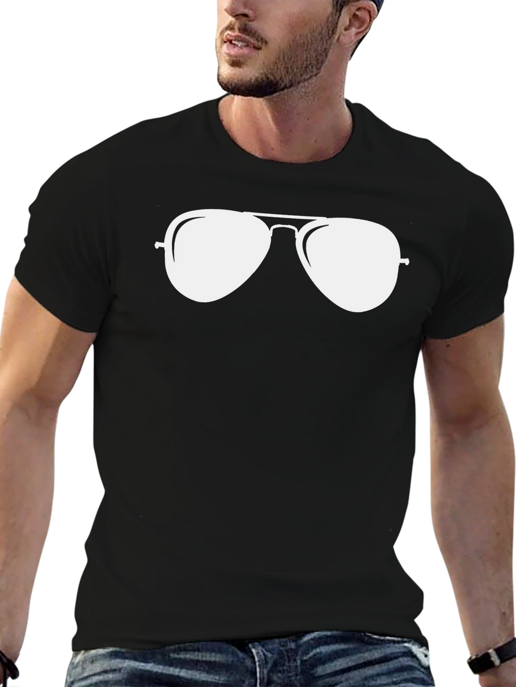 Cool Aviator Sunglasses Graphic T-Shirt