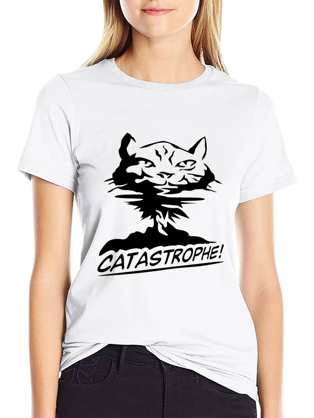Catastrophe Cat Black T-Shirt