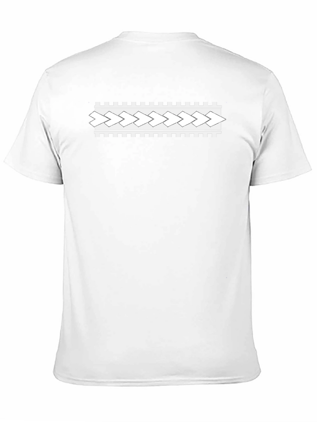 Modern Patterned Black T-Shirt