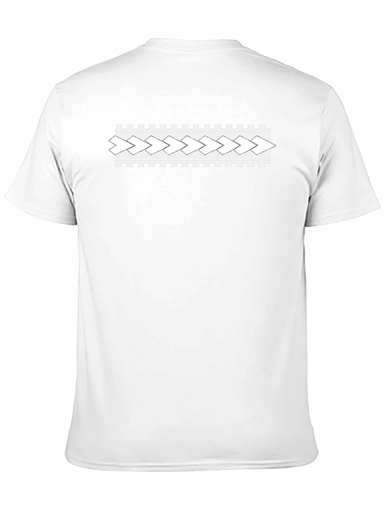 Modern Patterned Black T-Shirt