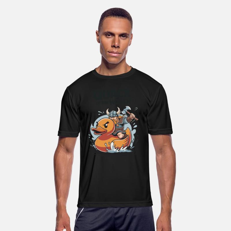 Viking Warrior Riding Duck Funny for a Viking