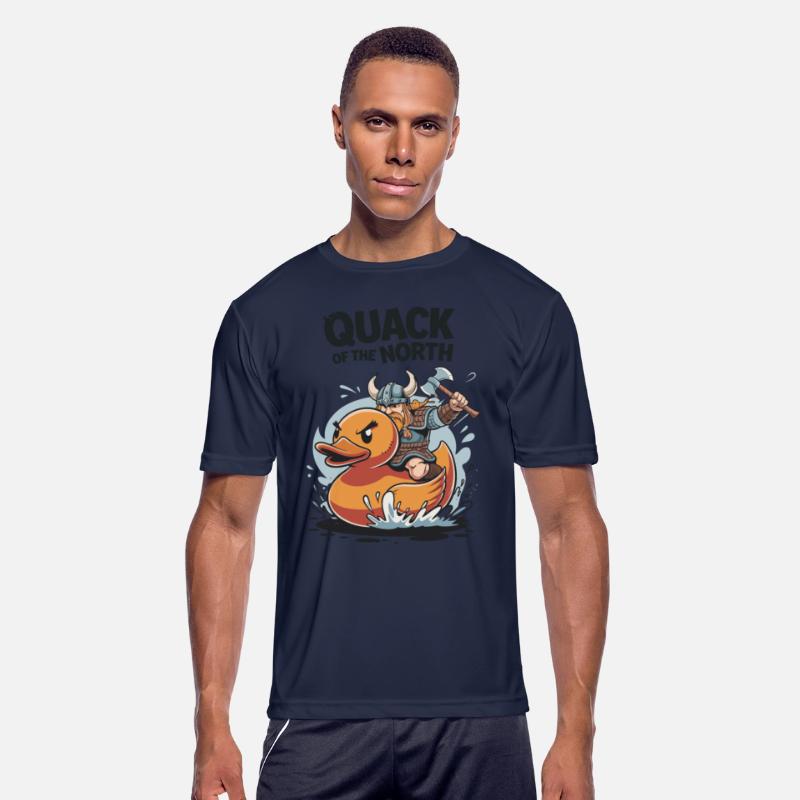 Viking Warrior Riding Duck Funny for a Viking