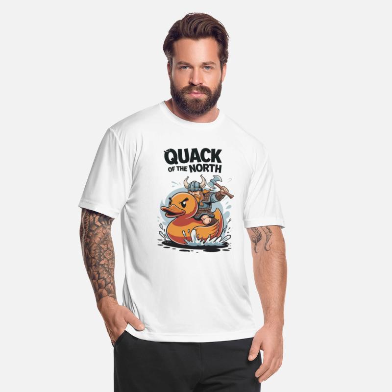 Viking Warrior Riding Duck Funny for a Viking