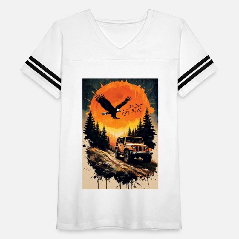 Vivid Adventure Scene with Eagle Art