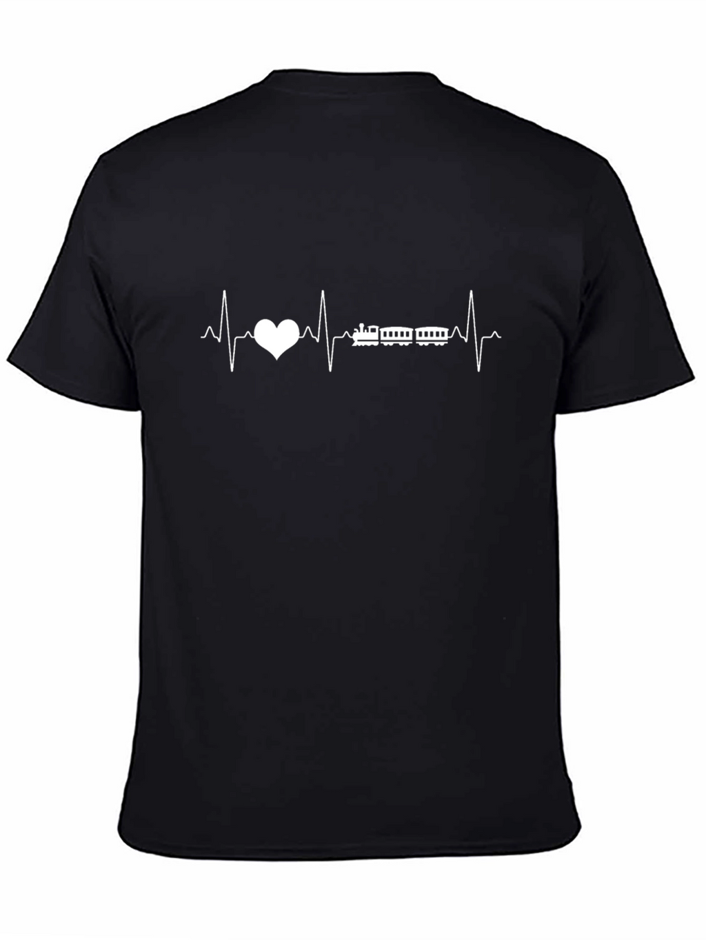 Train Heartbeat T-Shirt - Black