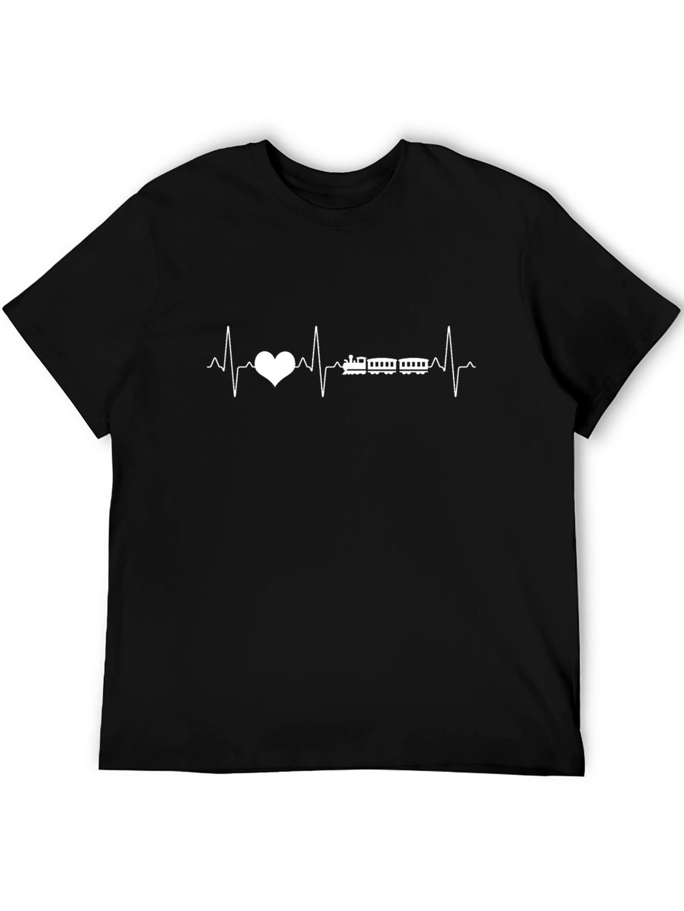 Train Heartbeat T-Shirt - Black