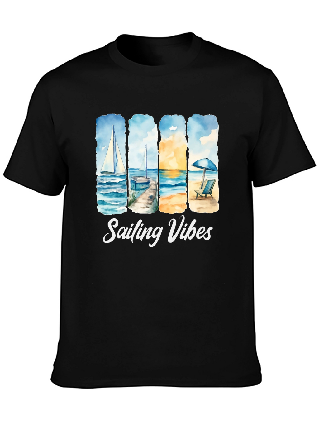 Sailing Vibes T-Shirt - Beach & Ocean Design