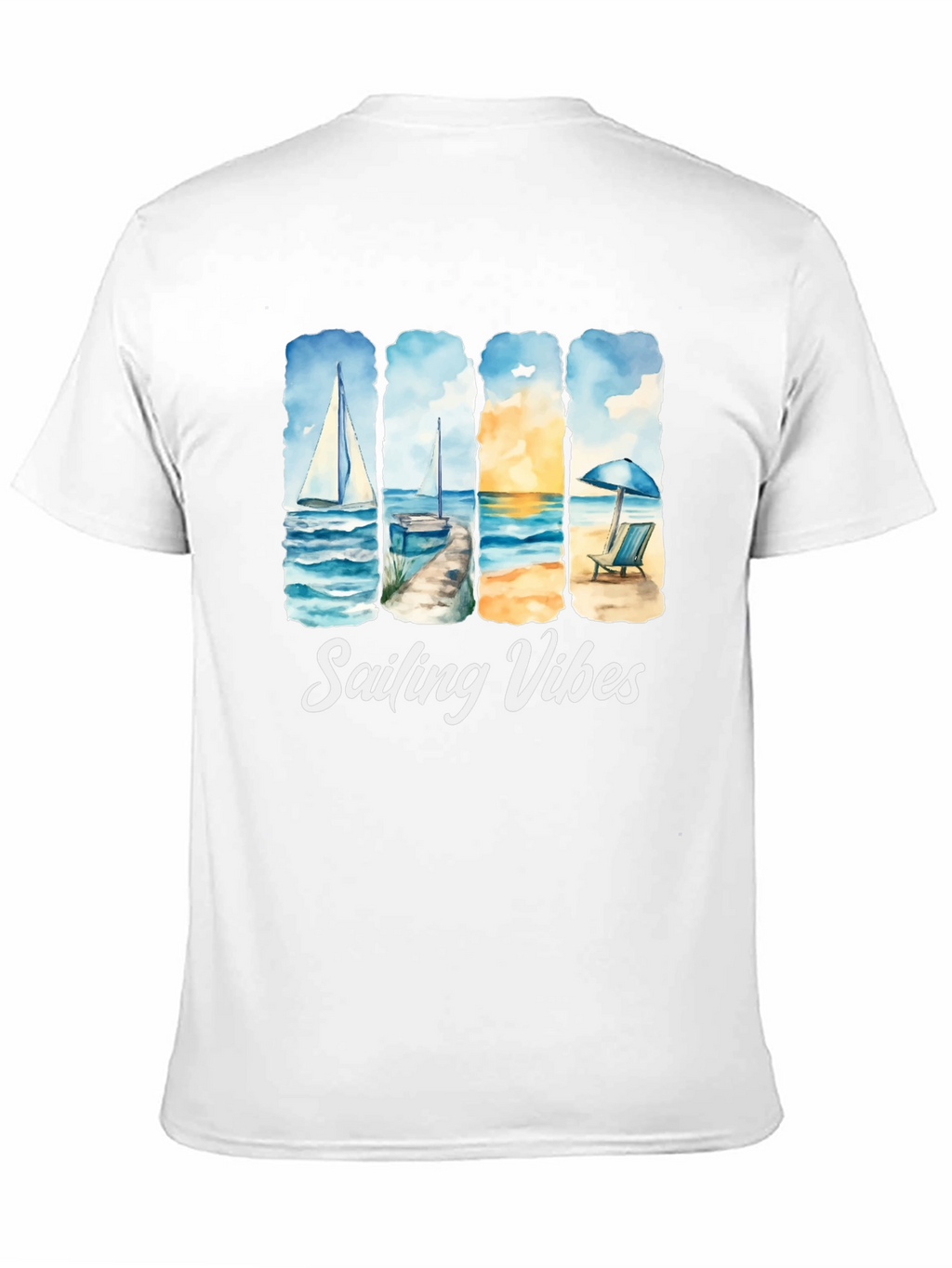 Sailing Vibes T-Shirt - Beach & Ocean Design