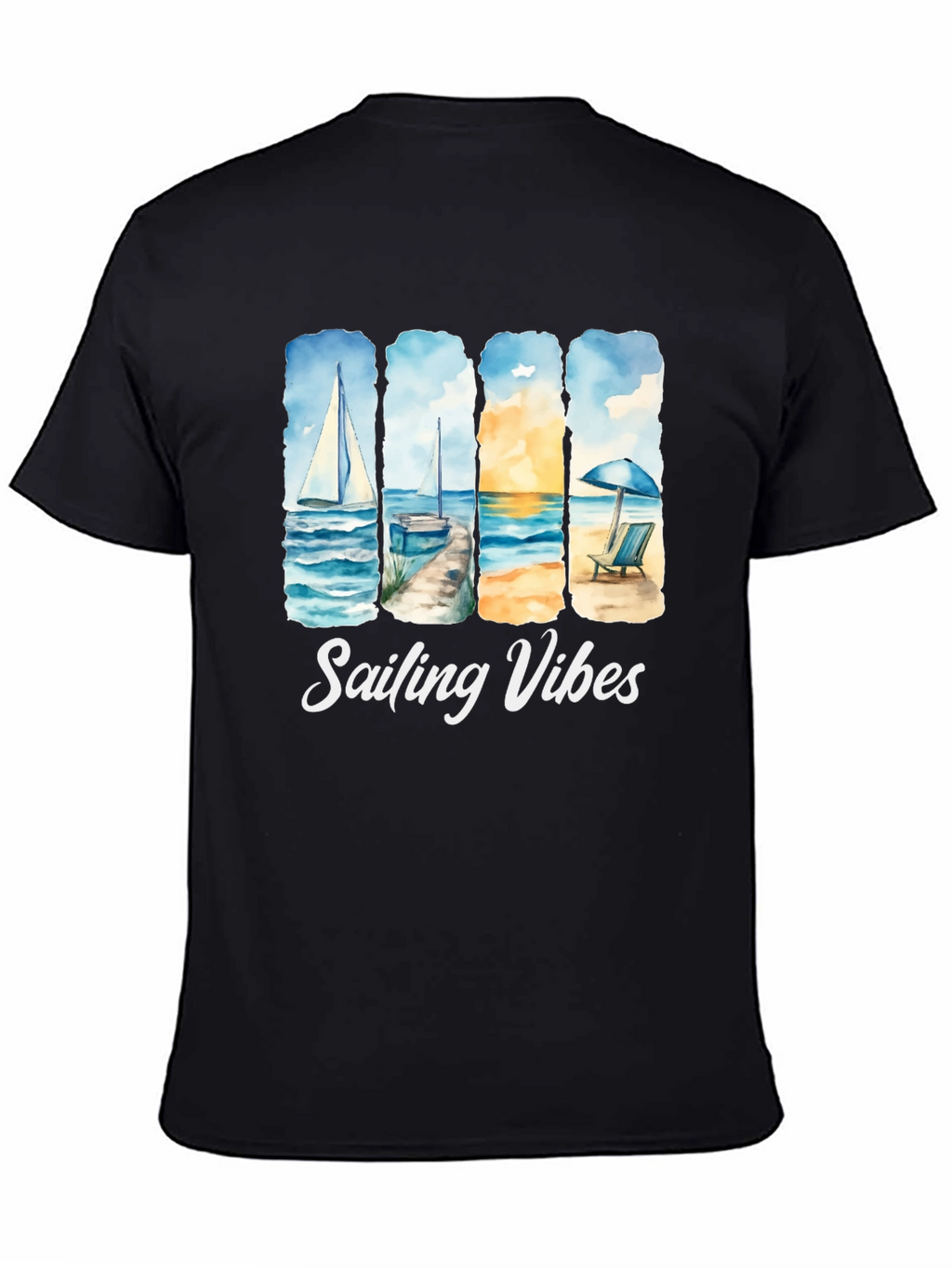 Sailing Vibes T-Shirt - Beach & Ocean Design