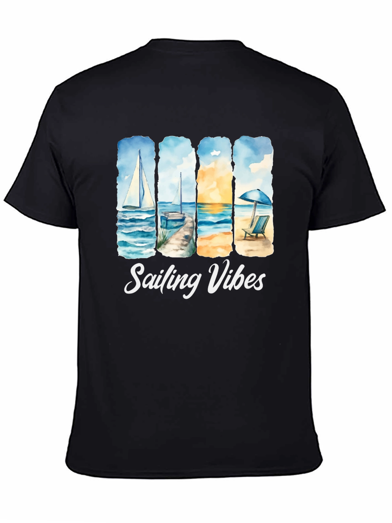 Sailing Vibes T-Shirt - Beach & Ocean Design