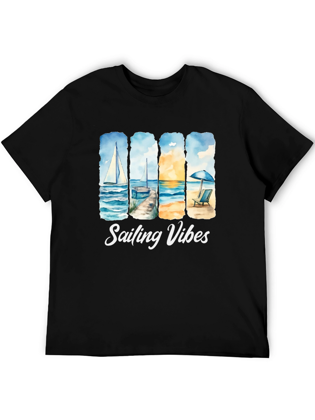 Sailing Vibes T-Shirt - Beach & Ocean Design
