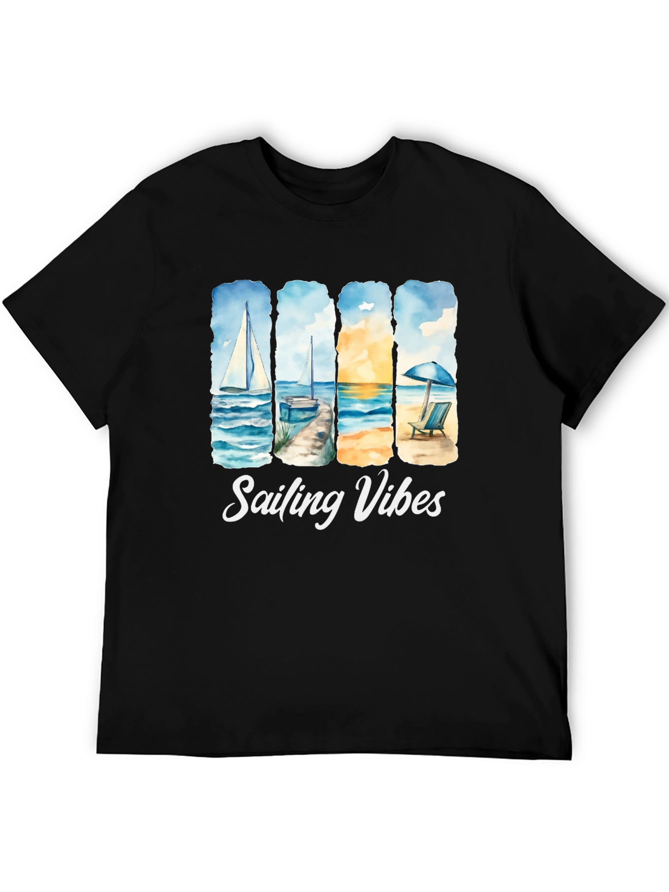 Sailing Vibes T-Shirt - Beach & Ocean Design