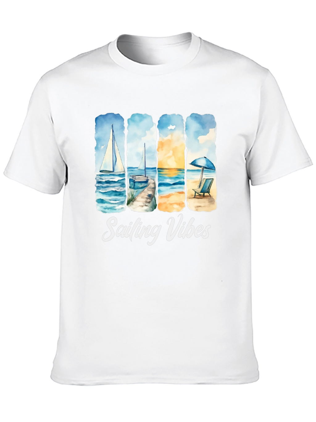 Sailing Vibes T-Shirt - Beach & Ocean Design