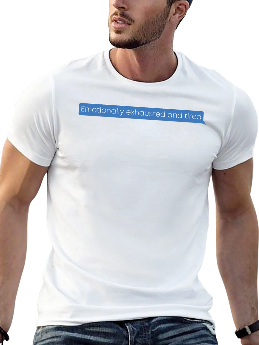Emotionally Exhausted Text Bubble T-Shirt