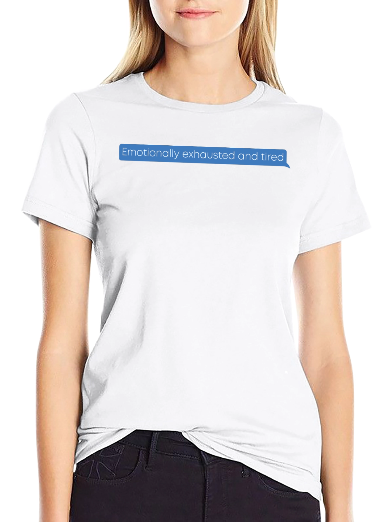 Emotionally Exhausted Text Bubble T-Shirt